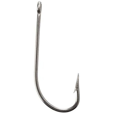 Mustad Classic O'Shaughnessy Hook, Size 10 Forged, Ringed Eye, Stainless Steel, 100PK 34007-SS-1/0-100